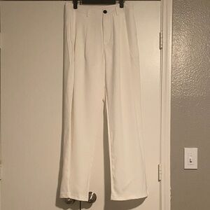 Women’s wide leg White Trousers